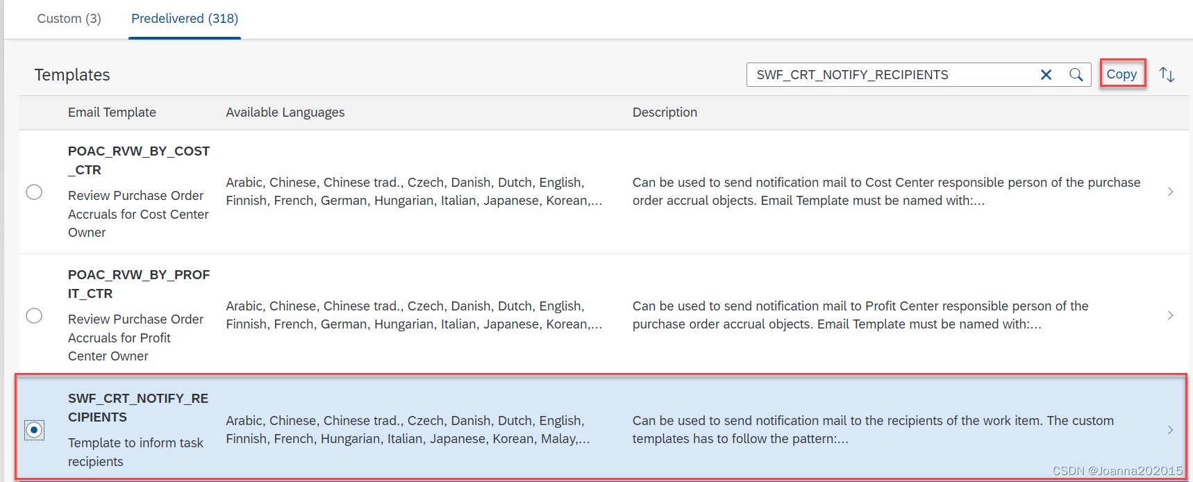 SAP S4HANA自定义邮件模板通知审批者_sap 邮件通知CSDN博客