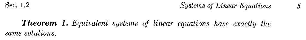 thm1_equivalentLinearSystem_Linear Algebra, 2Nd Edition - Kenneth Hoffmann And Ray Kunze