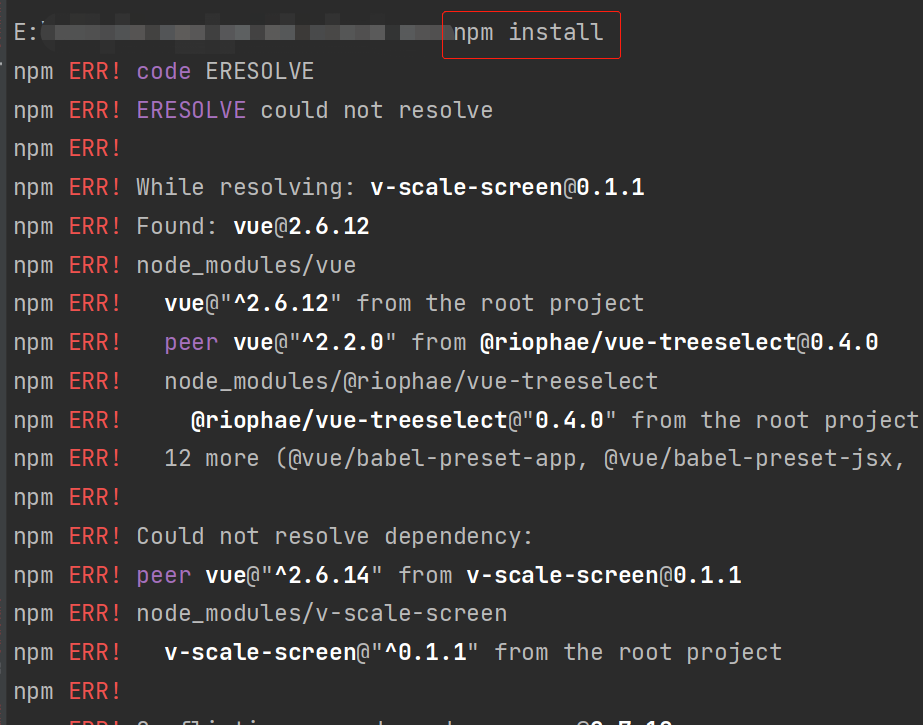 Fix The Upstream Dependency Conflict, Or Retry ，This Command With --Force,  Or --Legacy-Peer_码畜也有梦想的博客-Csdn博客