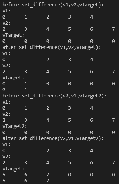 set_intersection、set_union、set_difference学习总结