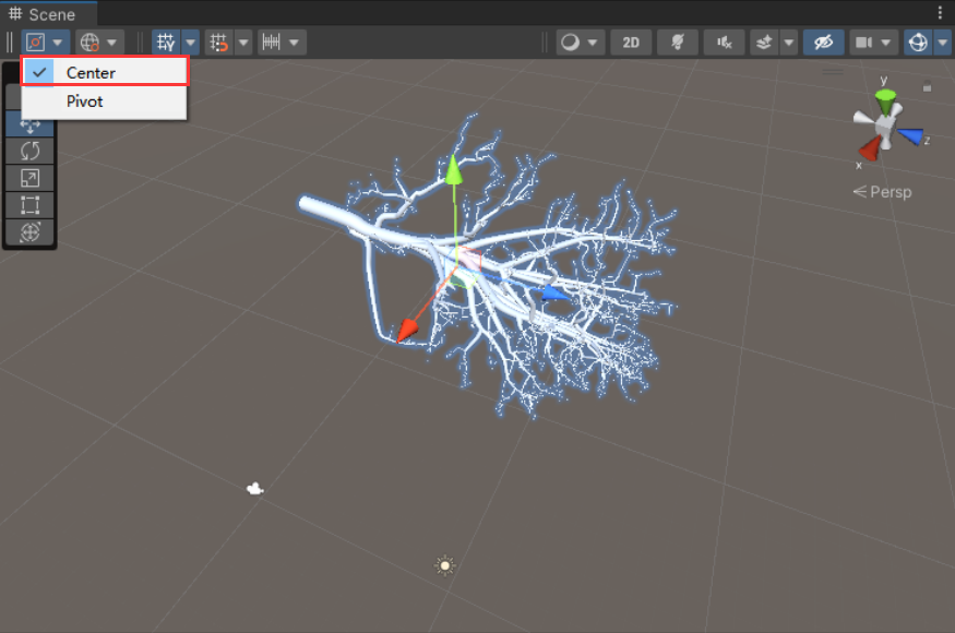 unity 中模型的中心点与移动轴中心点偏移问题解决方法