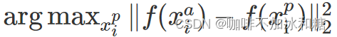 argmax xpi∥f(xai)-f(xpi)∥22