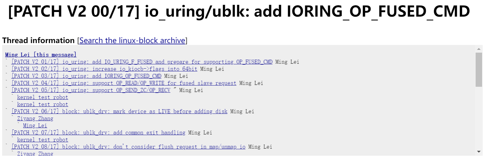 三种不同实现ublk的零拷贝I/O的方法