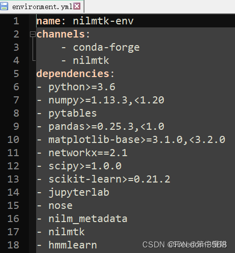 Python：requirements.txt, environment.yml简介