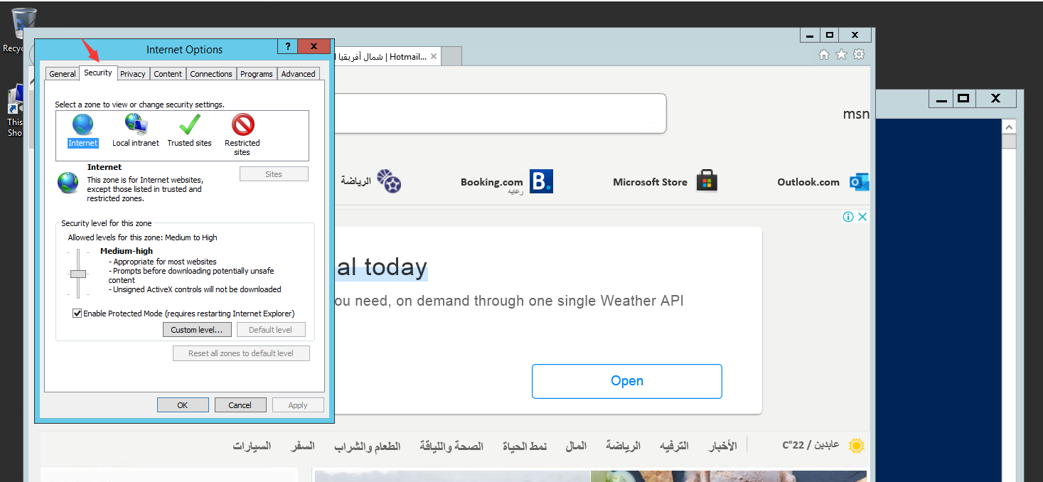 your current security settings do not allow this file to be downloaded