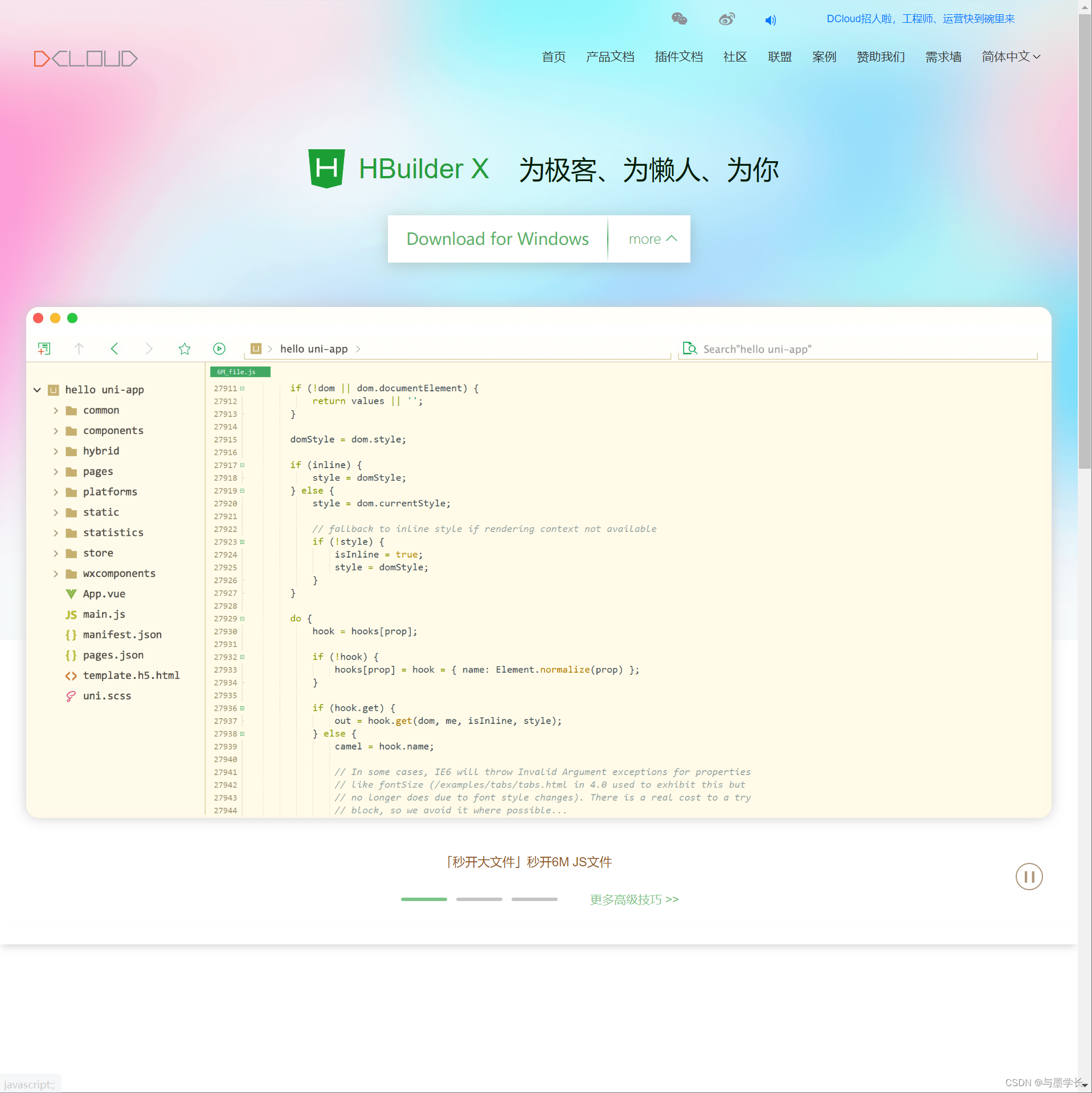 HBuilder：开发者之梦的实现