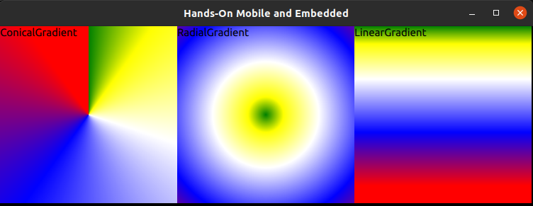 Hands-On Mobile and Embedded Development with Qt 5 学习笔记- Gradient