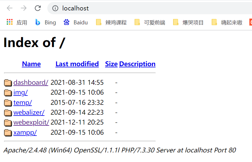 之前打开的网址是localhost