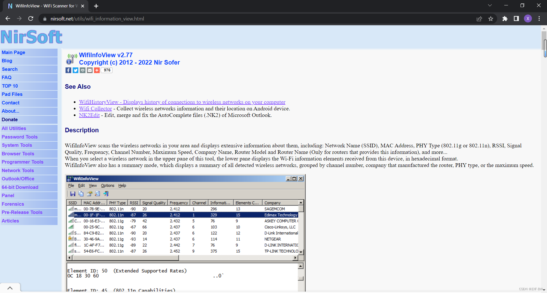 WifiInfoView 2.91 download the new version for windows