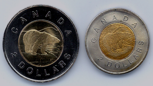 ▲ 图1.2.3 被压缩的硬币