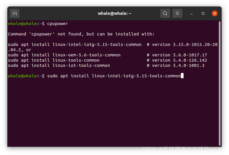 Ubuntu 20.04.5 LTS安装cpupower，userspace模式下控制cpu频率及使用教程CSDN博客