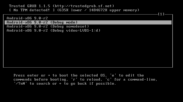Debug mode