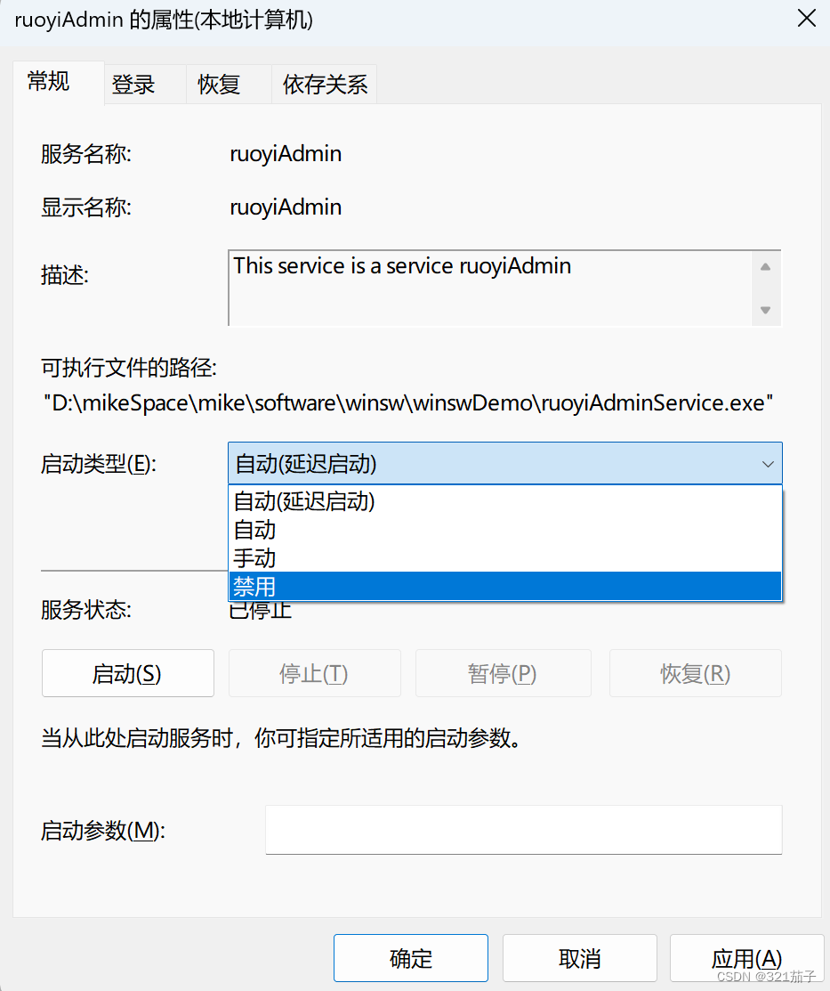 Windows 系统服务器部署jar包时，推荐使用winsw，将jar包注册成服务，并设置开机启动。