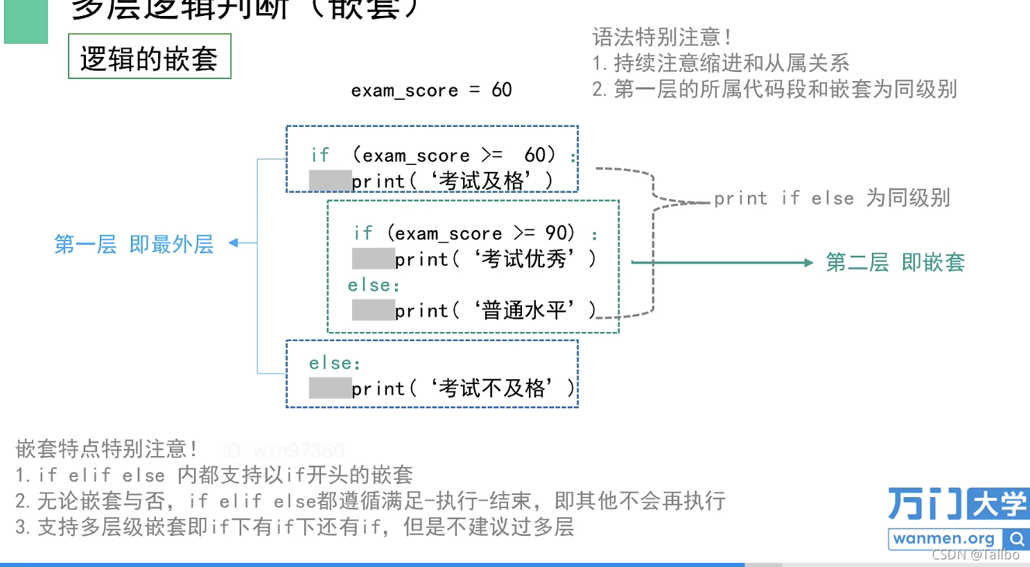 多层嵌套的判断