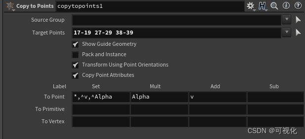 houdini 之copy to points