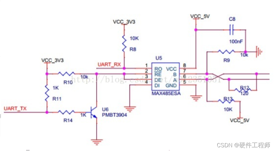 干活分享 | MAX485 系列 RS-422/RS-485 接口 IC5RS-485/RS-422 Transceivers MAX485