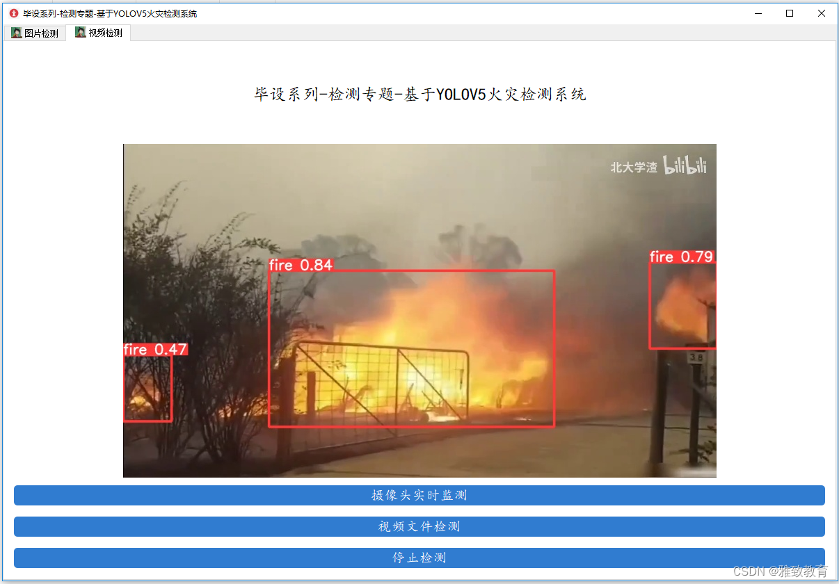 深度学习之基于YoloV5的火灾检测系统