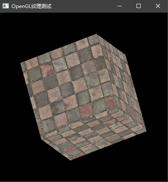 OpenGL实现正方体贴纹理 并自动旋转