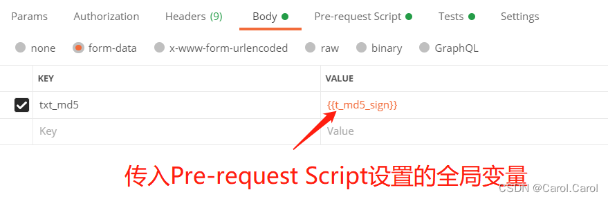  postman MD5 html Carol Carol CSDN 