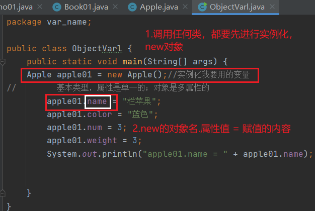 JAVA-06面向对象，调用私有化的属性_java私有属性怎么调用-CSDN博客