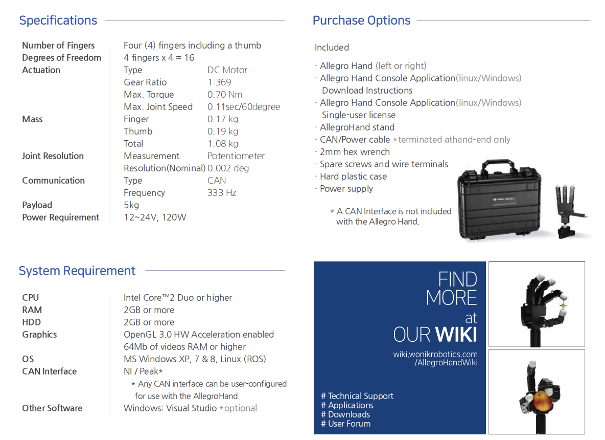 Allegro Hand灵巧手CSDN博客