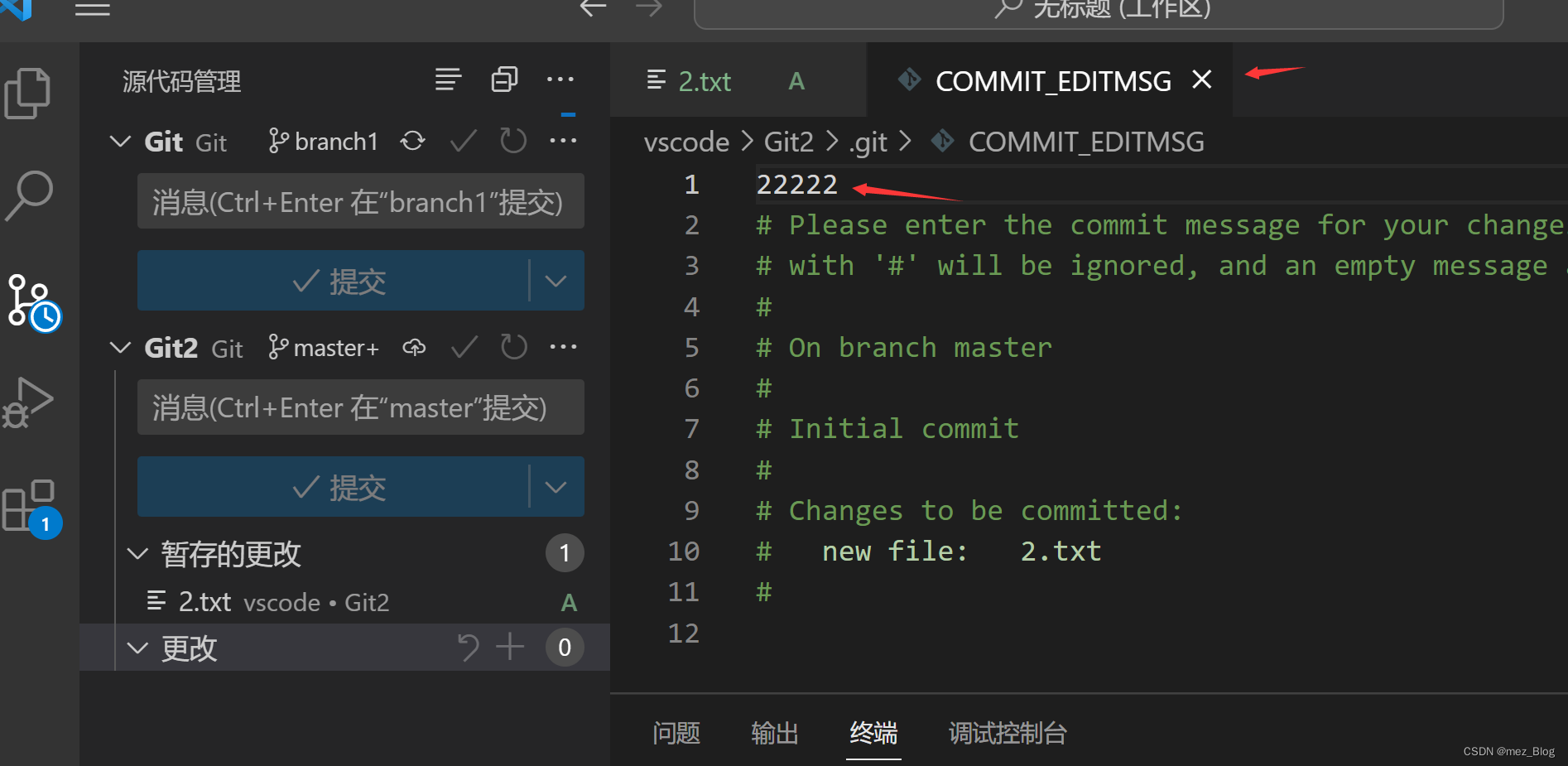 Git仓库集成到VScode