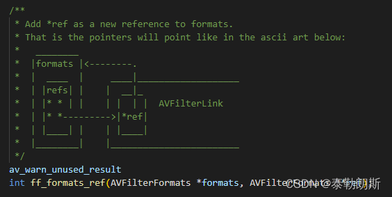 ffmpeg中filter_query_formats函数解析