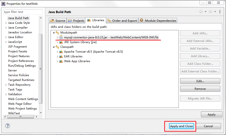 java创建web工程与MySQL8.0数据库加载_myeclipse8.5现有工程如何操作mysql8.0CSDN博客