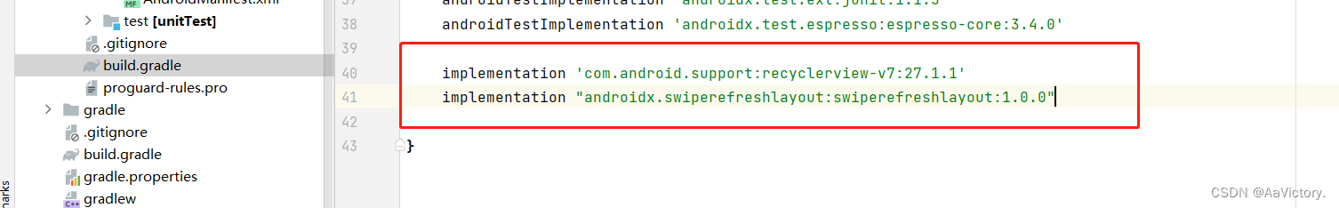 Android 实现 RecyclerView下拉刷新，SwipeRefreshLayout上拉加载