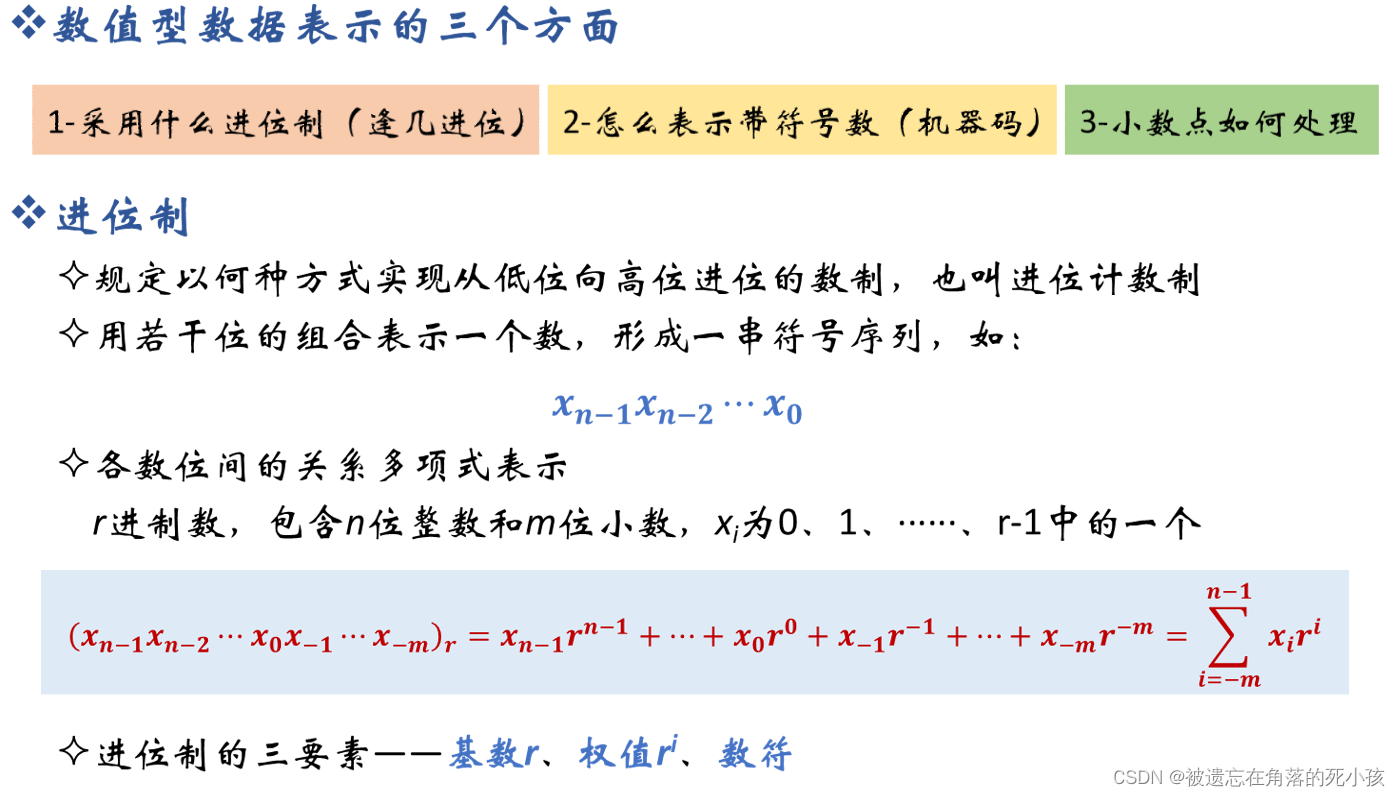 计组笔记 数据表示与运算 除校验码部分 被遗忘在角落的死小孩的博客 Csdn博客