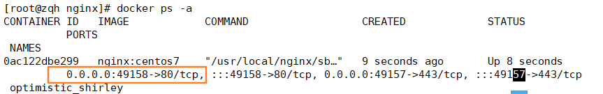 [External link image transfer failed, the source site may have anti-leech mechanism, it is recommended to save the image and upload it directly (img-Sv7C3V5y-1647703370735) (C:\Users\zhuquanhao\Desktop\Screenshot command collection\linux\Docker\Docker case \8.bmp)]