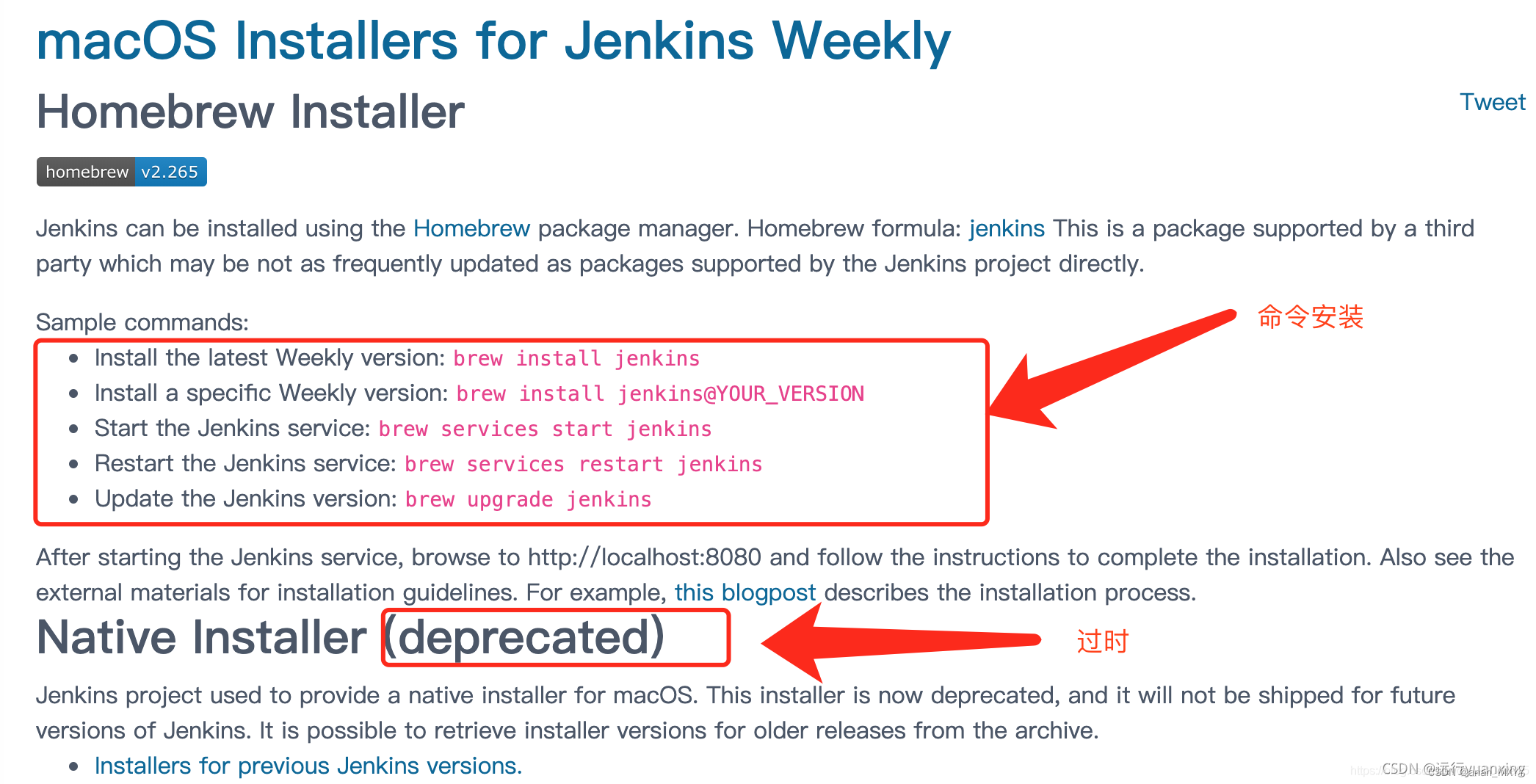安装使用jenkins_brew services jenkins restartCSDN博客