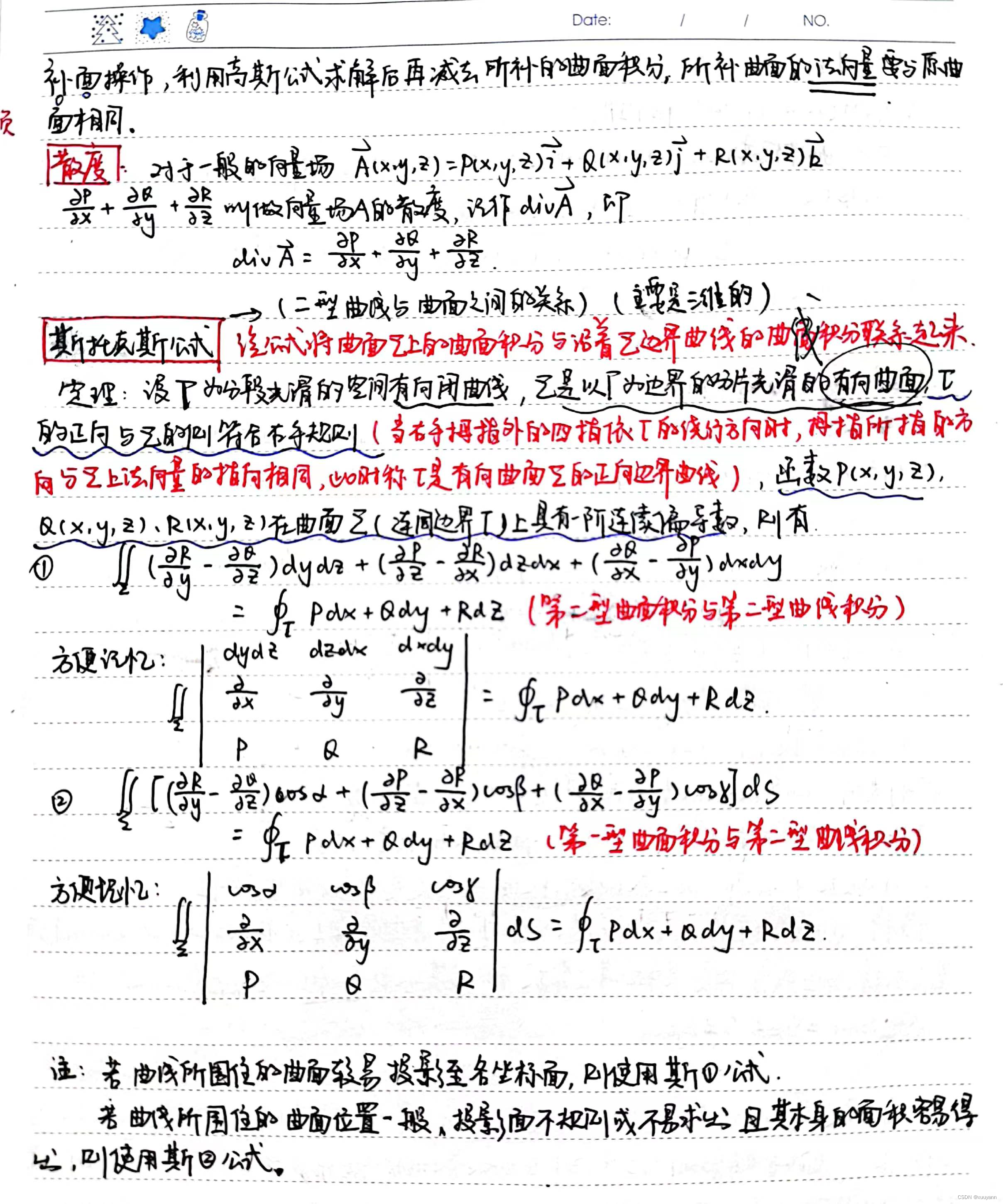 大一高数笔记整理手写图片