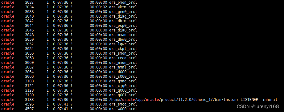 CentOS中Oracle11g进程有哪些