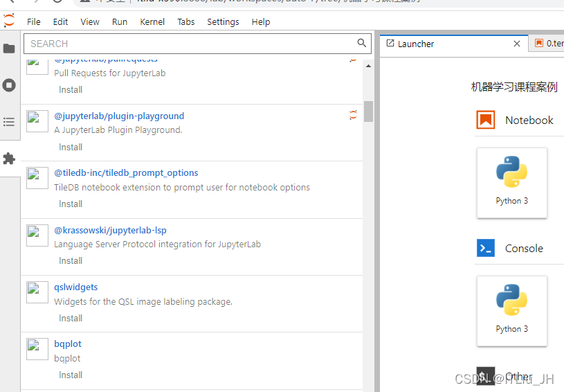 JupyterLab 的安装与使用_jupyterlab安装教程-CSDN博客