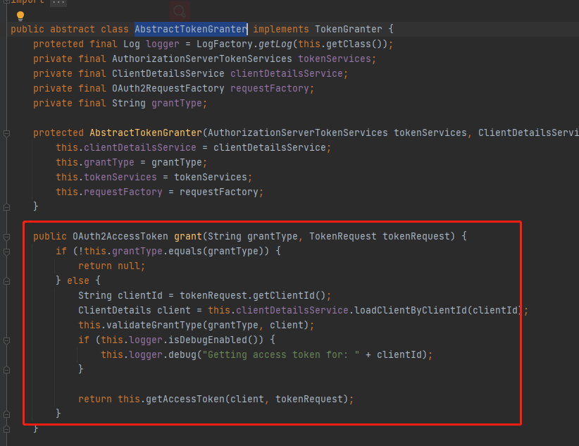AbstractTokenGranter