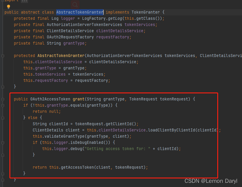 AbstractTokenGranter