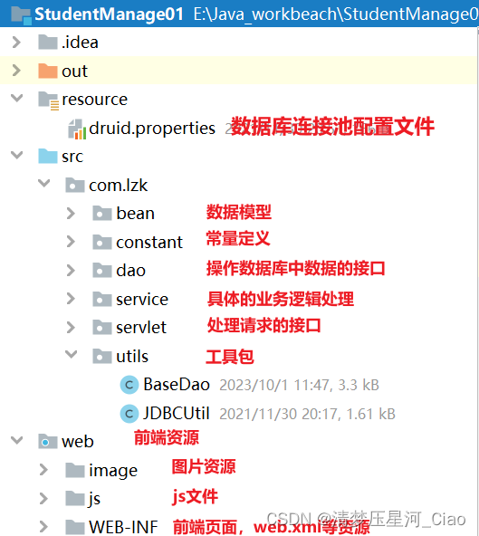 JavaWeb学生管理系统（详细源码+解析）