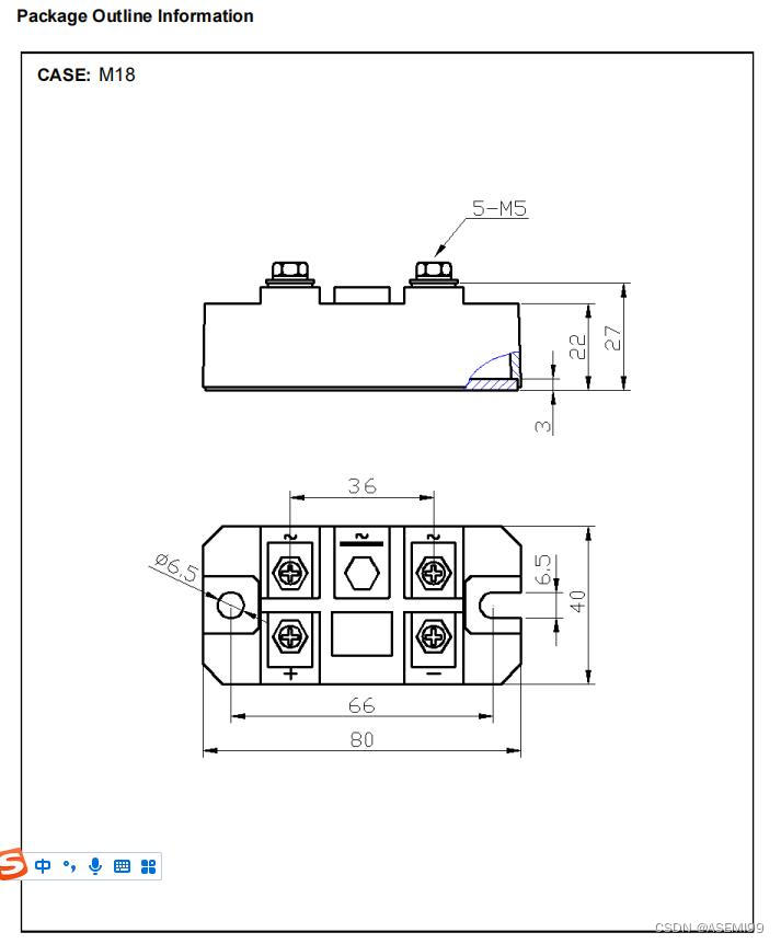 MDQ75-16-ASEMI电机专用模块MDQ75-16