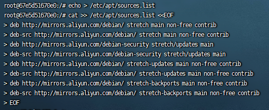 切换镜像源示例