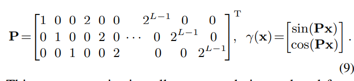 positional encoding的矩阵形式