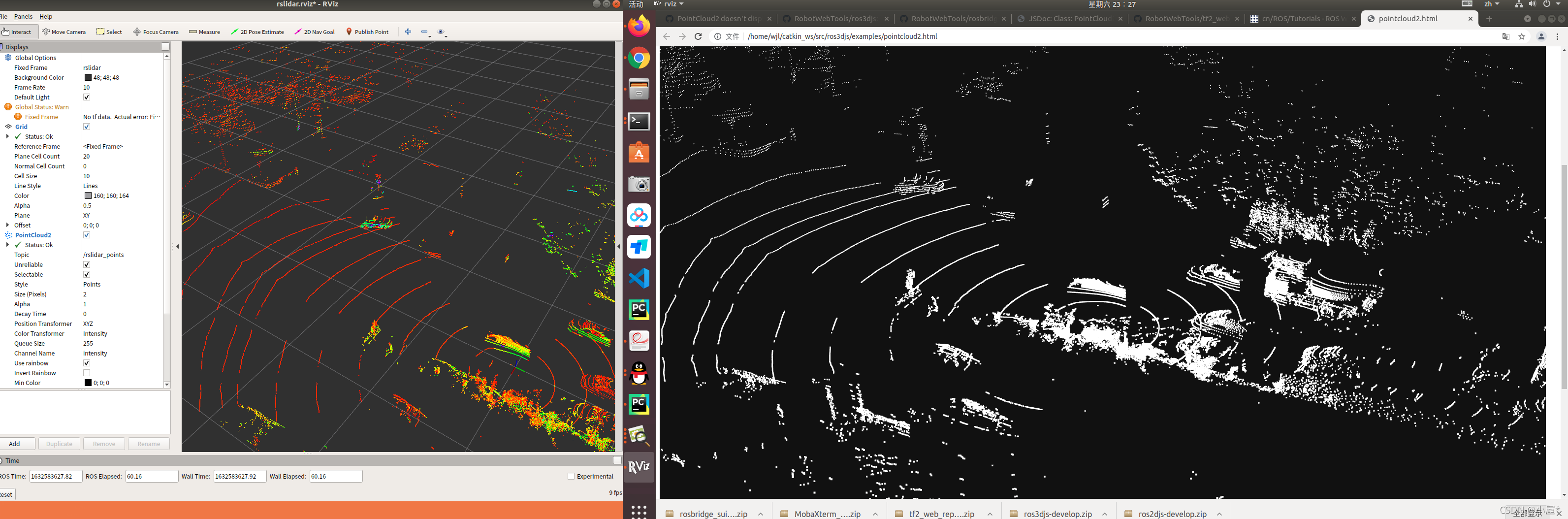 利用ros3djs接收pointcloud2在web端显示_ros3djs decay time-CSDN博客