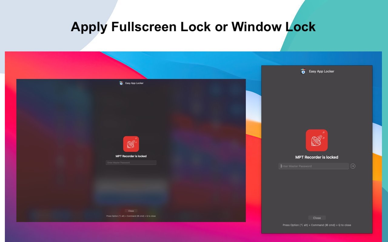 Easy App Locker - 给你的 mac 应用加锁保护你的隐私