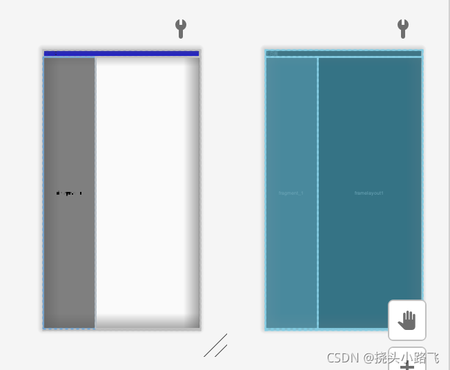 Android中Fragment的使用,通过使用帧布局FrameLayout设置页面布局,并设置button按钮事件监听等 ...