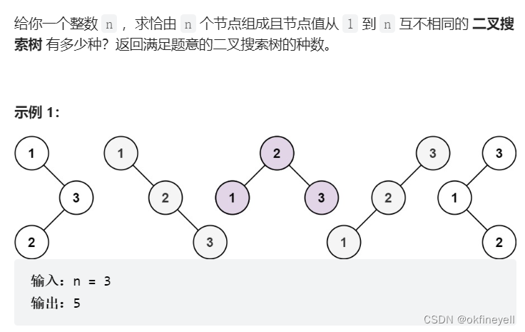 96. 不同的二叉搜索树