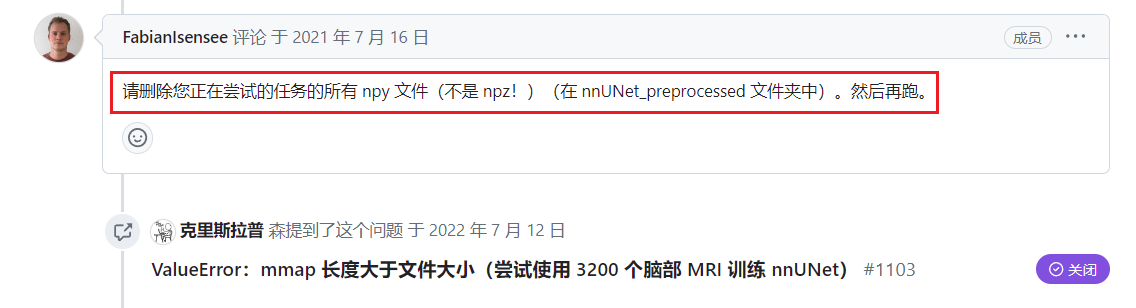 nnunetv2训练报错 ValueError: mmap length is greater than file size