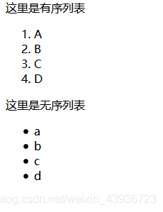 列表呈现