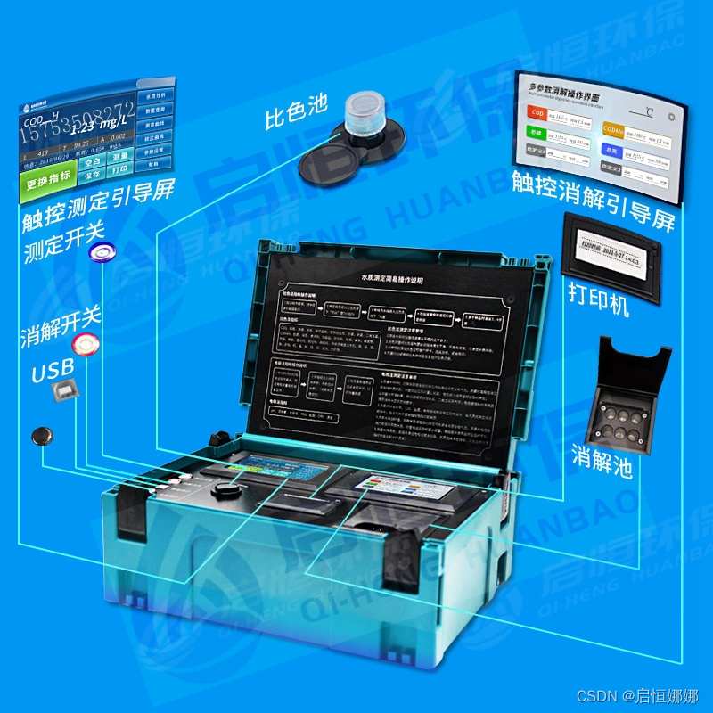 便携式水污染物监测设备—便携、智能、快捷、多功能