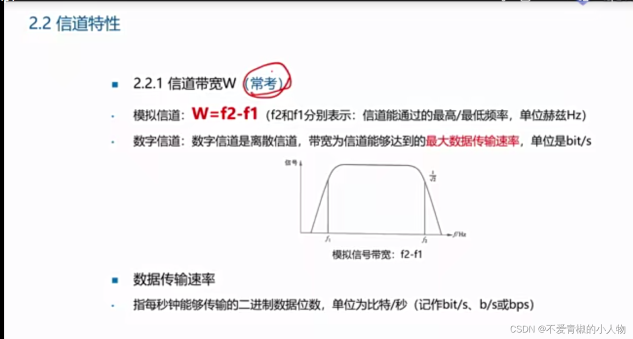 软考中级(网络工程师考核要点)第一章 计算机网络系统(信道特性应用)第一期