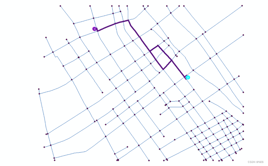 ArcMap最短路径分析和网络数据集的构建